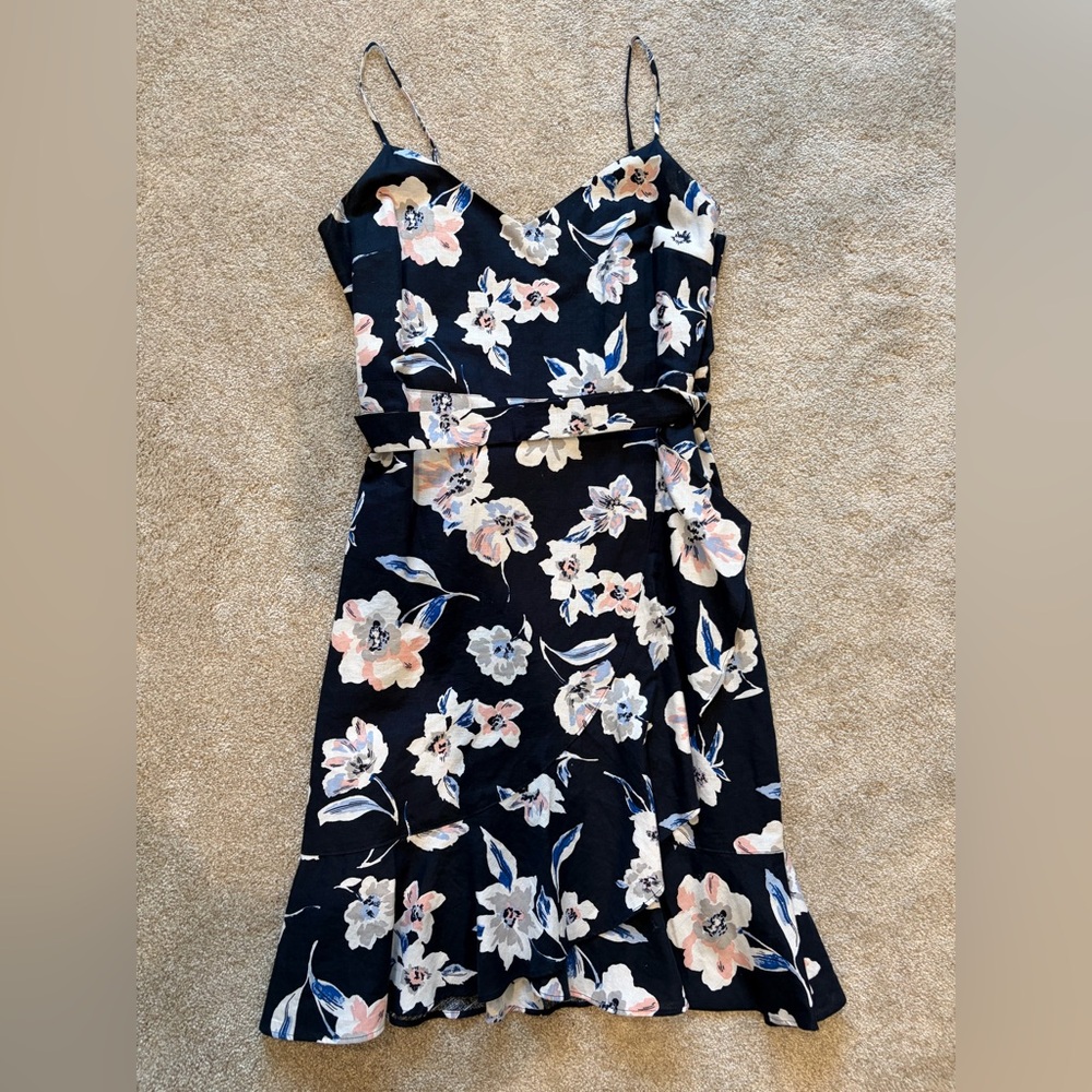 Banana Republic Navy Floral Mini Dress
